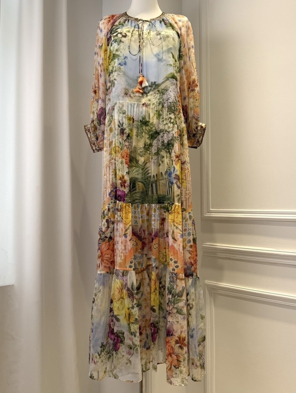 Camilla long gathered panel dress In The architects of alcázar - Picture 6 of 15
